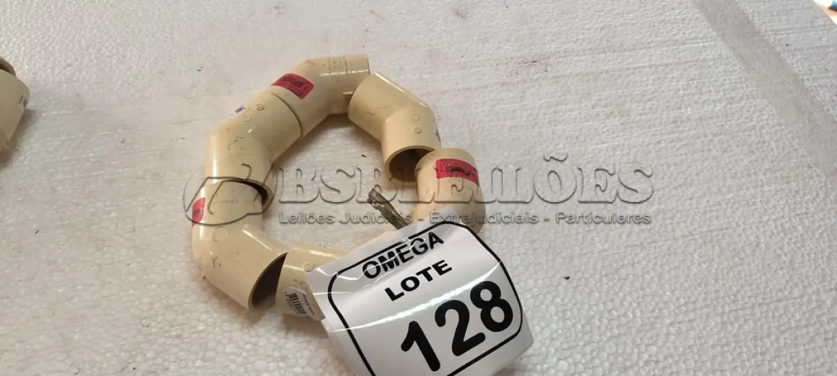LOTE 128 - 06 JOELHOS 45º SOLD. CPVC - Ø 35MM. (NO ESTADO EM QUE SE ENCONTRA. SUJEITO A AVARIAS OCULTAS/VISÍVEIS.)
