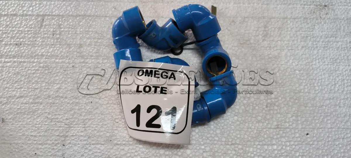 LOTE 121 - 08 BUCHAS (LR) - Ø 25 X 3/4 - AZUL. (NO ESTADO EM QUE SE ENCONTRA. SUJEITO A AVARIAS OCULTAS/VISÍVEIS.)