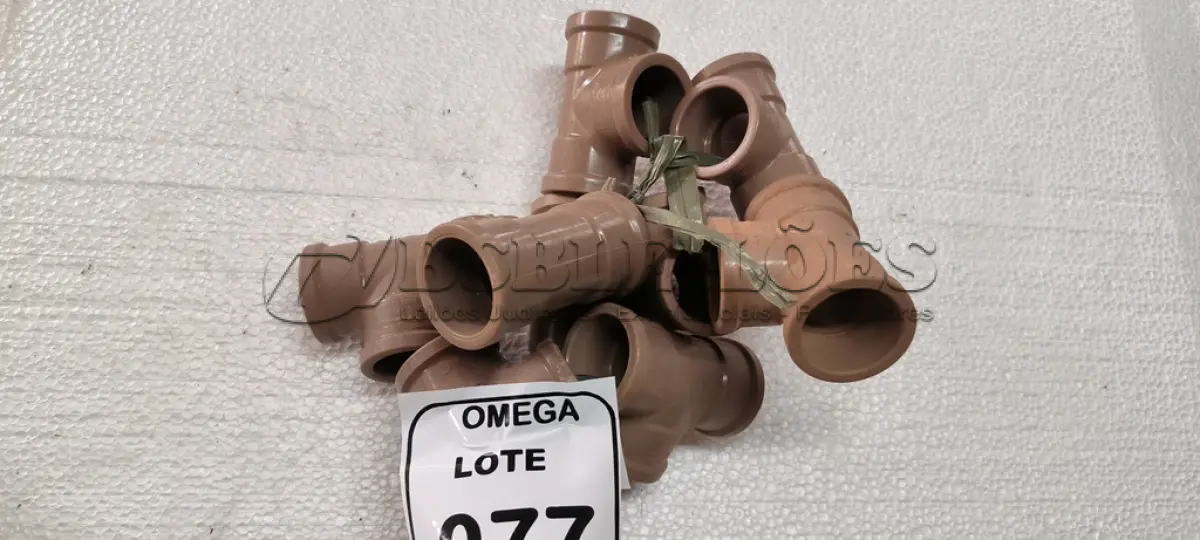 LOTE 077 - 10 TÊS SOLD. Ø 40MM PVC MARROM. (NO ESTADO EM QUE SE ENCONTRA. SUJEITO A AVARIAS OCULTAS/VISÍVEIS.)