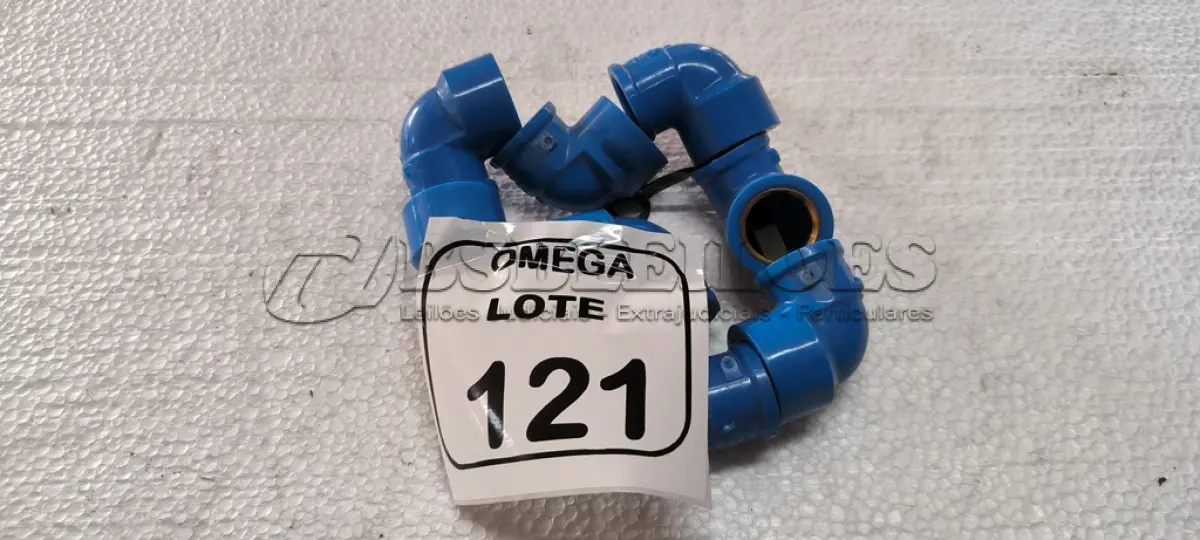 LOTE 121 - 08 BUCHAS (LR) - Ø 25 X 3/4 - AZUL. (NO ESTADO EM QUE SE ENCONTRA. SUJEITO A AVARIAS OCULTAS/VISÍVEIS.)