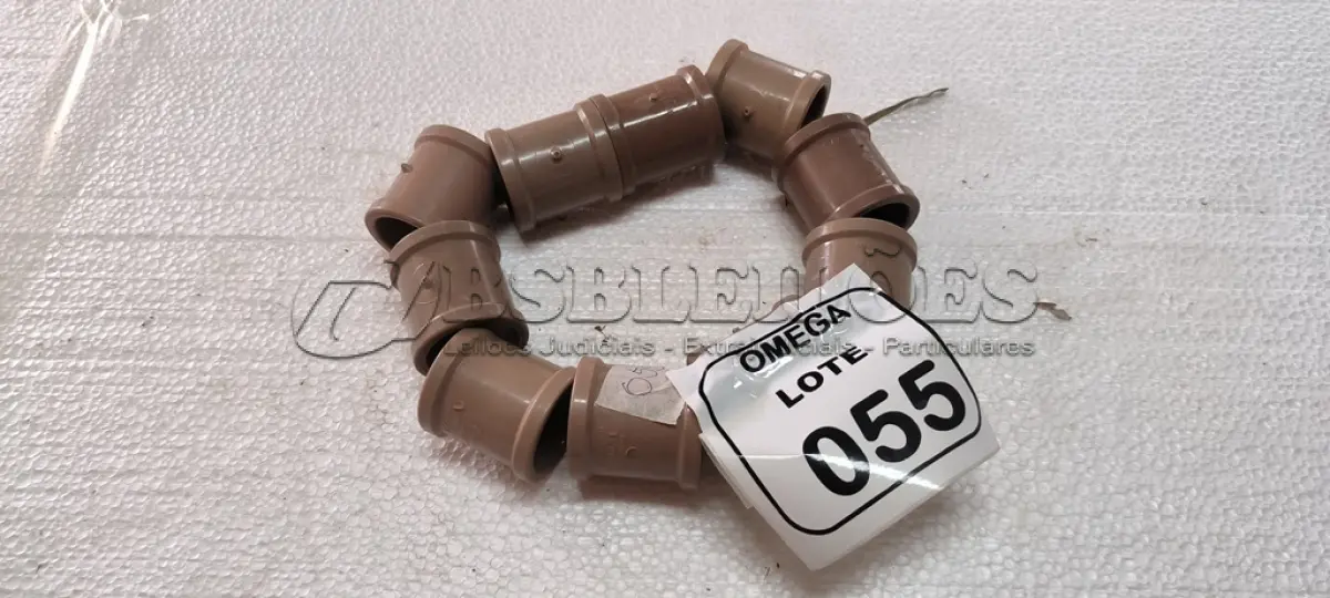 LOTE 055 - 10 LUVAS SOLDÁVEL Ø 40MM PVC MARROM. (NO ESTADO EM QUE SE ENCONTRA. SUJEITO A AVARIAS OCULTAS/VISÍVEIS.)