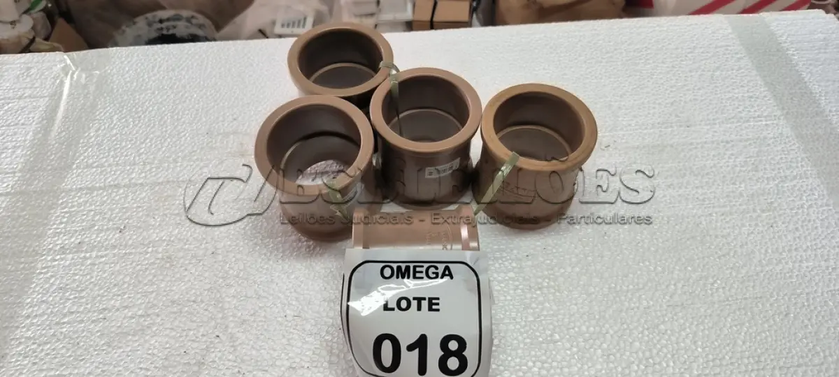 LOTE 018 - 05 LUVAS SOLDÁVEIS Ø 75MM - PVC MARROM. (NO ESTADO EM QUE SE ENCONTRA. SUJEITO A AVARIAS OCULTAS/VISÍVEIS.)