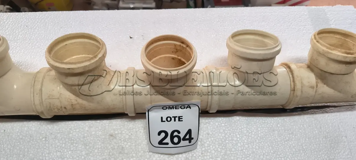 LOTE 264 - 05 TÊS PVC SOLD. - Ø 75 X 75MM. (NO ESTADO EM QUE SE ENCONTRA. SUJEITO A AVARIAS OCULTAS/VISÍVEIS.)