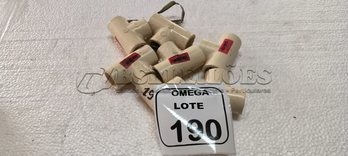 LOTE 190 - 05 TÊS  SOLD. CPVC - Ø 35MM. (NO ESTADO EM QUE SE ENCONTRA. SUJEITO A AVARIAS OCULTAS/VISÍVEIS.)
