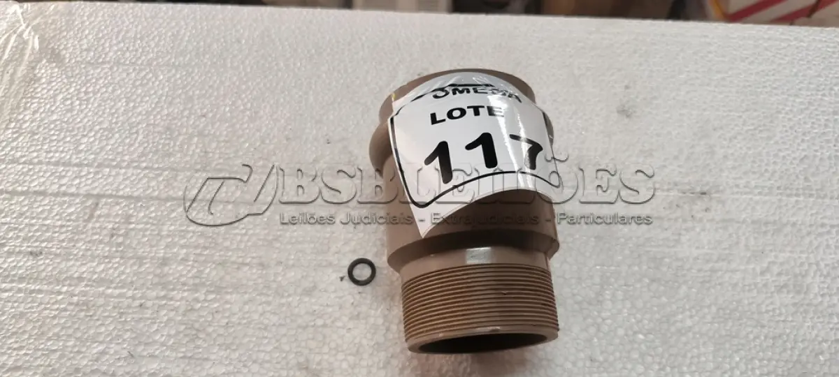 LOTE 117 - 01 ADAPTADOR (LR) COM REDUÇÃO - Ø 85 X 75MM - PVC MARROM. (NO ESTADO EM QUE SE ENCONTRA. SUJEITO A AVARIAS OCULTAS/VISÍVEIS.)