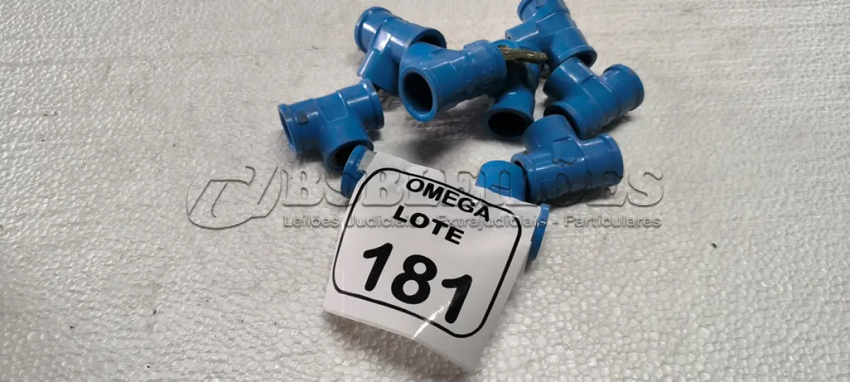 LOTE 181 - 09 TÊS (LR) AZUL - Ø 24 X 1/2. (NO ESTADO EM QUE SE ENCONTRA. SUJEITO A AVARIAS OCULTAS/VISÍVEIS.)