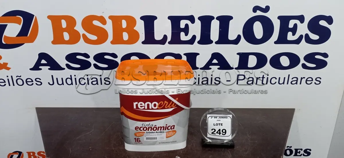 LOTE 249 - 01 BALDE DE SELADOR ACRÍLICO 16L INTERIOR/EXTERIOR MARCA RENOCRIL. (NO ESTADO) ATENÇÃO! FAZER A VISITAÇÃO ANTES DE ARREMATAR, NÃO SABEMOS SE FUNCIONA, LEILÃO NÃO TEM GARANTIA E NEM DEVOLUÇÃO, SUJEITO A POSSÍVEIS AVARIAS VISÍVEIS/OCULTAS E/OU AUSÊNCIA DE COMPONENTES.