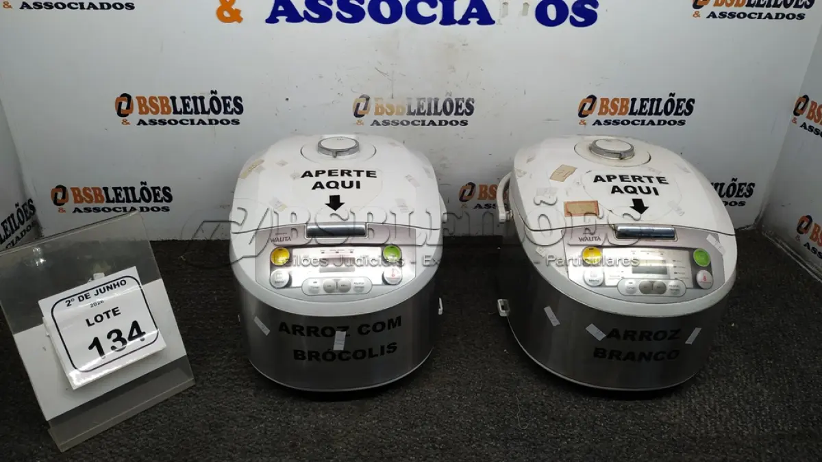 LOTE 134 - 02 PANELAS ELÉTRICAS 220V MARCA WALITA. (NO ESTADO) ATENÇÃO! FAZER A VISITAÇÃO ANTES DE ARREMATAR, NÃO SABEMOS SE FUNCIONA, LEILÃO NÃO TEM GARANTIA E NEM DEVOLUÇÃO, SUJEITO A POSSÍVEIS AVARIAS VISÍVEIS/OCULTAS E/OU AUSÊNCIA DE COMPONENTES.