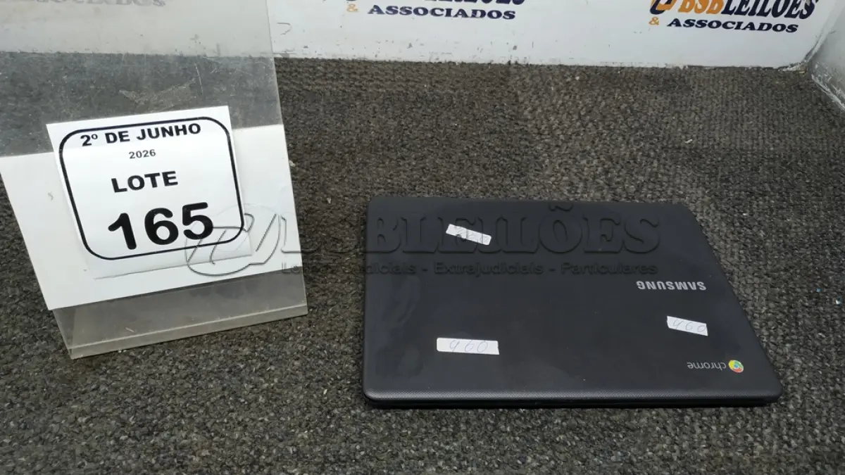 LOTE 165 - 01 CROMEBOOK LINHA CONNECT MEMORIA 2GB, 16GB E.MMC TELA DE 11.6’’ MARCA SAMSUNG SEM FONTE. (NO ESTADO) ATENÇÃO! FAZER A VISITAÇÃO ANTES DE ARREMATAR, NÃO SABEMOS SE FUNCIONA, LEILÃO NÃO TEM GARANTIA E NEM DEVOLUÇÃO, SUJEITO A POSSÍVEIS AVARIAS VISÍVEIS/OCULTAS E/OU AUSÊNCIA DE COMPONENTES.