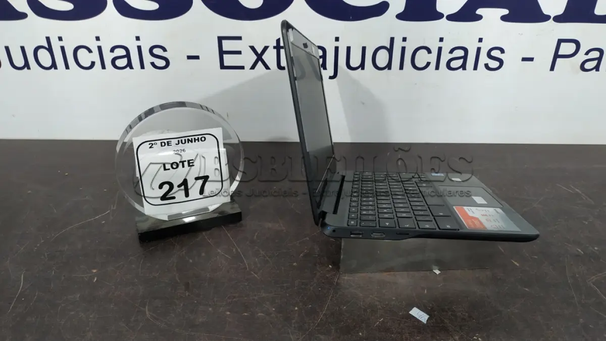 LOTE 217 - 01 CROMEBOOK LINHA CONNECT MEMORIA 2GB, 16GB E.MMC TELA DE 11.6’’ MARCA SAMSUNG SEM FONTE. (NO ESTADO) ATENÇÃO! FAZER A VISITAÇÃO ANTES DE ARREMATAR, NÃO SABEMOS SE FUNCIONA, LEILÃO NÃO TEM GARANTIA E NEM DEVOLUÇÃO, SUJEITO A POSSÍVEIS AVARIAS VISÍVEIS/OCULTAS E/OU AUSÊNCIA DE COMPONENTES.