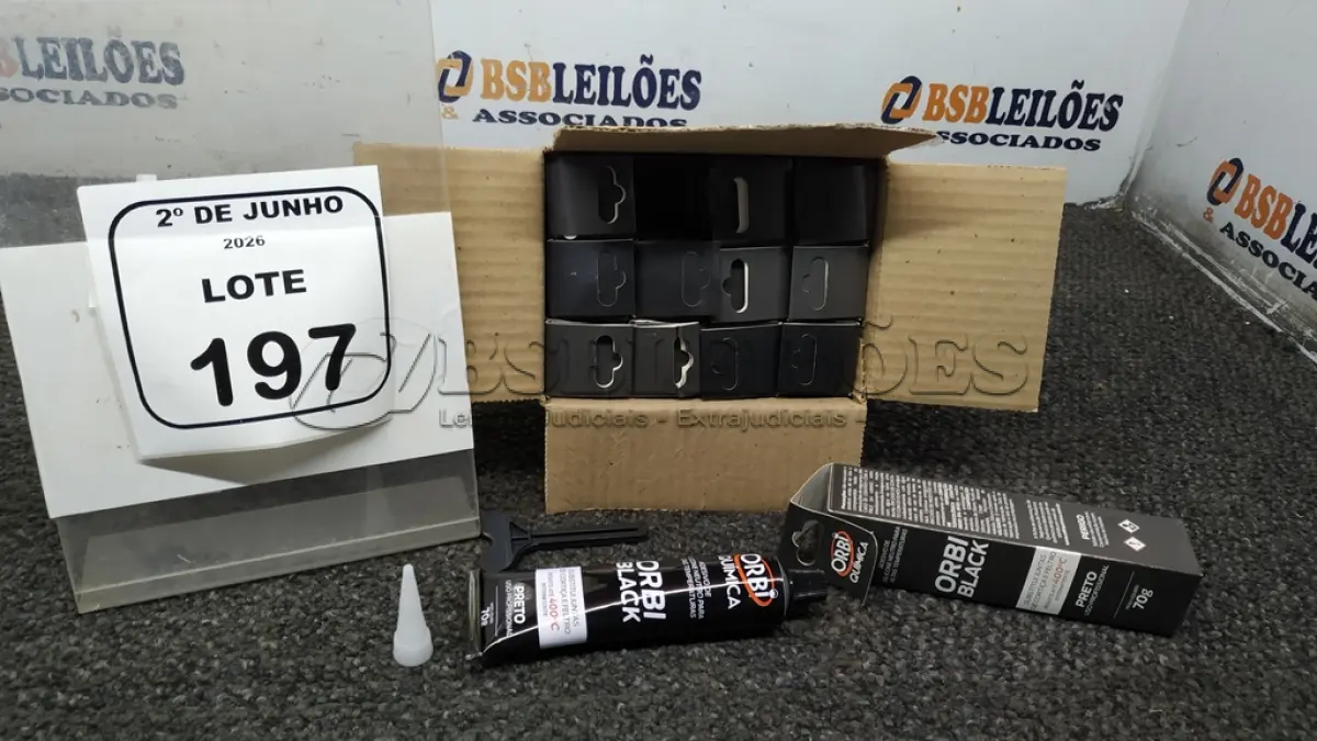 LOTE 197 - 12 BISNAGAS DE ADESIVO DE SILICONE NEUTRO DE 70G MARCA ORBI QUÍMICA. (NO ESTADO) ATENÇÃO! FAZER A VISITAÇÃO ANTES DE ARREMATAR, NÃO SABEMOS SE FUNCIONA, LEILÃO NÃO TEM GARANTIA E NEM DEVOLUÇÃO, SUJEITO A POSSÍVEIS AVARIAS VISÍVEIS/OCULTAS E/OU AUSÊNCIA DE COMPONENTES.
