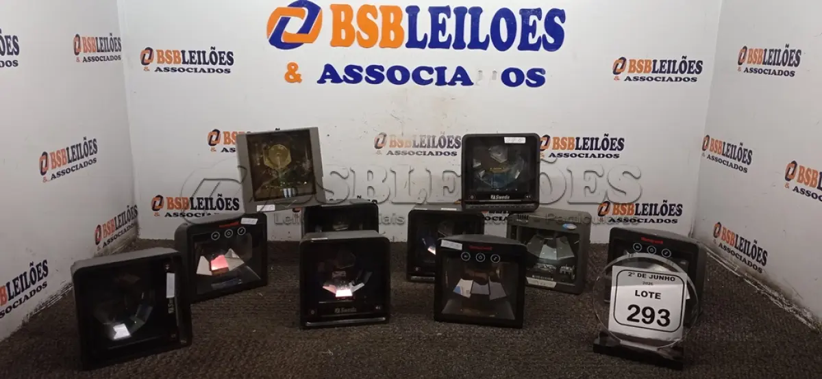 LOTE 293 - 10 LEITORAS DE CÓDIGO DE BARRAS DE MARCAS E MODELOS DIVERSOS. (NO ESTADO) ATENÇÃO! FAZER A VISITAÇÃO ANTES DE ARREMATAR, NÃO SABEMOS SE FUNCIONA, LEILÃO NÃO TEM GARANTIA E NEM DEVOLUÇÃO, SUJEITO A POSSÍVEIS AVARIAS VISÍVEIS/OCULTAS E/OU AUSÊNCIA DE COMPONENTES.