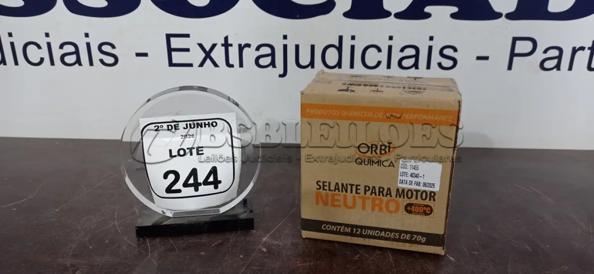 LOTE 244 - 12 BISNAGAS DE ADESIVO DE SILICONE NEUTRO DE 70G MARCA ORBI QUÍMICA. (NO ESTADO) ATENÇÃO! FAZER A VISITAÇÃO ANTES DE ARREMATAR, NÃO SABEMOS SE FUNCIONA, LEILÃO NÃO TEM GARANTIA E NEM DEVOLUÇÃO, SUJEITO A POSSÍVEIS AVARIAS VISÍVEIS/OCULTAS E/OU AUSÊNCIA DE COMPONENTES.