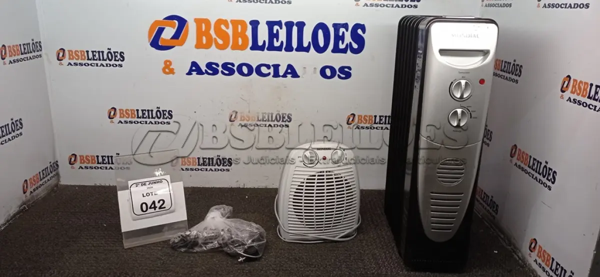 LOTE 042 - 02 AQUECEDORES 220V MODELOS DIVERSOS MARCA MONDIAL. (NO ESTADO) ATENÇÃO! FAZER A VISITAÇÃO ANTES DE ARREMATAR, NÃO SABEMOS SE FUNCIONA, LEILÃO NÃO TEM GARANTIA E NEM DEVOLUÇÃO, SUJEITO A POSSÍVEIS AVARIAS VISÍVEIS/OCULTAS E/OU AUSÊNCIA DE COMPONENTES.