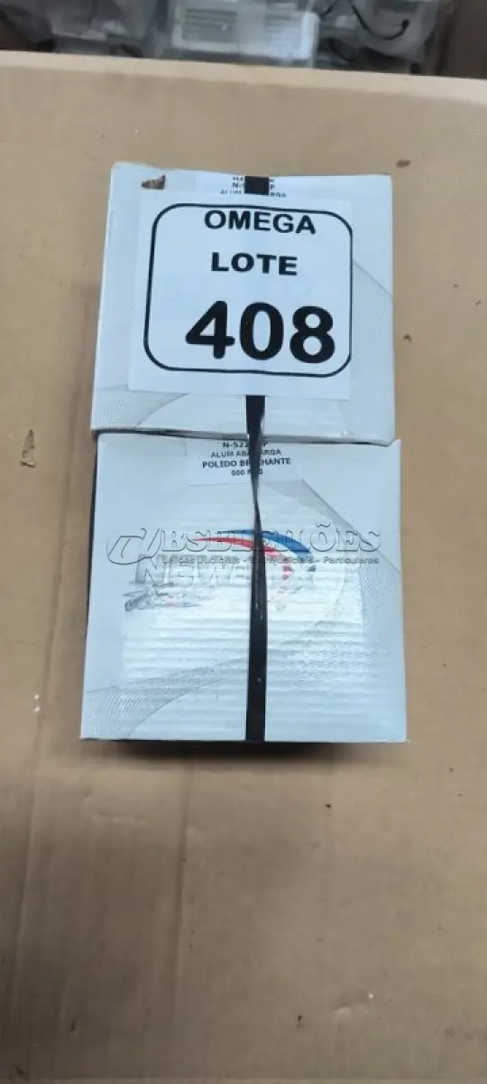 LOTE 408 - 500 REBITES DE ALUMÍNIO REPUXO - N522 - CX COM 500UN. (NO ESTADO EM QUE SE ENCONTRA. SUJEITO A AVARIAS OCULTAS/VISÍVEIS.)