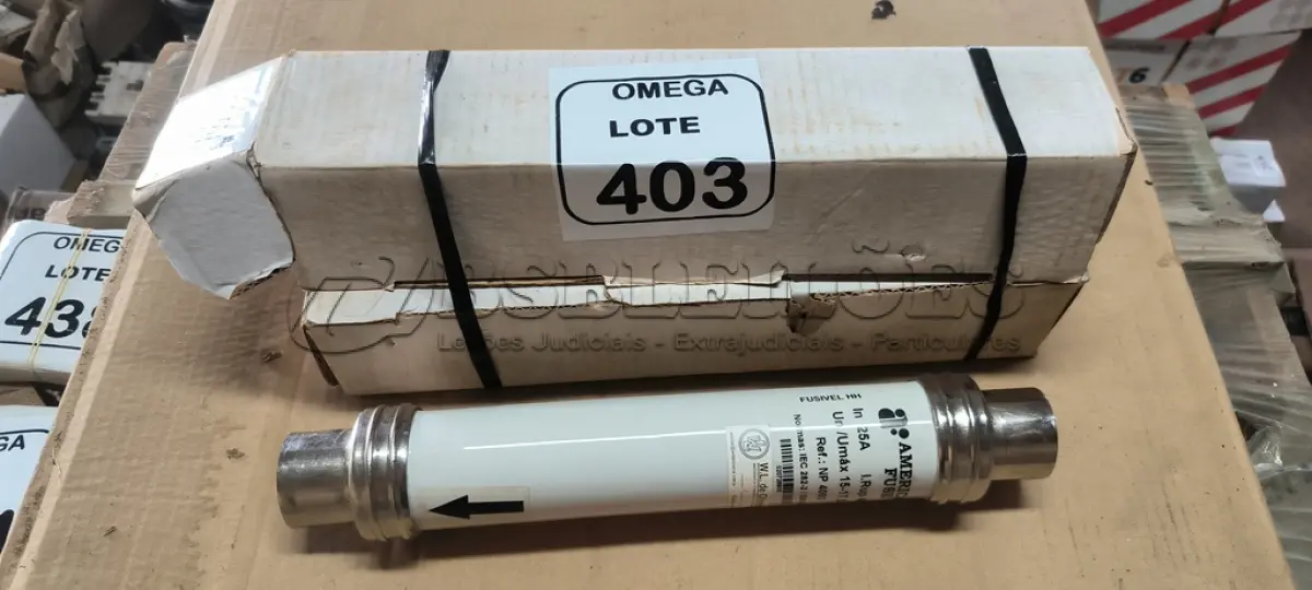 LOTE 403 - 03 FUSÍVEIS LIMITADOR DE CORRENTE HH 15-17,5KV - 40 KA. (NO ESTADO EM QUE SE ENCONTRA. SUJEITO A AVARIAS OCULTAS/VISÍVEIS.)