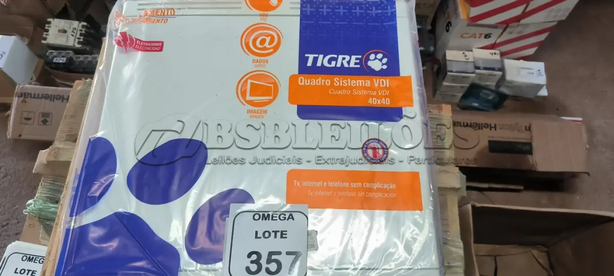 LOTE 357 - 02 CAIXAS DE PASSAGEM 40X40CM DE EMBUTIR - PVC TIGRE. (NO ESTADO EM QUE SE ENCONTRA. SUJEITO A AVARIAS OCULTAS/VISÍVEIS.)