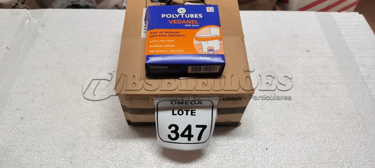 LOTE 347 - 12 ANÉIS DE VEDAÇÃO PARA SANITÁRIO. (NO ESTADO EM QUE SE ENCONTRA. SUJEITO A AVARIAS OCULTAS/VISÍVEIS.)
