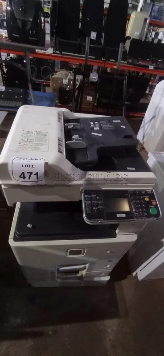 LOTE 471 - 01 COPIADORA MODELO FS-C8520MFP MARCA KYOCERA. (NO ESTADO) ATENÇÃO! FAZER A VISITAÇÃO ANTES DE ARREMATAR, NÃO SABEMOS SE FUNCIONA, LEILÃO NÃO TEM GARANTIA E NEM DEVOLUÇÃO, SUJEITO A POSSÍVEIS AVARIAS VISÍVEIS/OCULTAS E/OU AUSÊNCIA DE COMPONENTES.