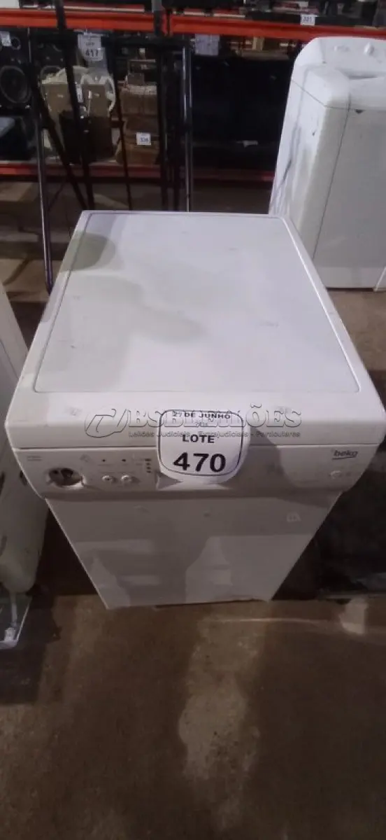 LOTE 470 - 01 LAVA LOUÇA MODELO DL1043W MARCA BEKO. (NO ESTADO) ATENÇÃO! FAZER A VISITAÇÃO ANTES DE ARREMATAR, NÃO SABEMOS SE FUNCIONA, LEILÃO NÃO TEM GARANTIA E NEM DEVOLUÇÃO, SUJEITO A POSSÍVEIS AVARIAS VISÍVEIS/OCULTAS E/OU AUSÊNCIA DE COMPONENTES.