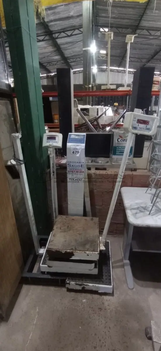 LOTE 479 - 05 BALANÇAS ANTROPOMÉTRICAS DE MARCAS E MODELOS DIVERSOS. (NO ESTADO) ATENÇÃO! FAZER A VISITAÇÃO ANTES DE ARREMATAR, NÃO SABEMOS SE FUNCIONA, LEILÃO NÃO TEM GARANTIA E NEM DEVOLUÇÃO, SUJEITO A POSSÍVEIS AVARIAS VISÍVEIS/OCULTAS E/OU AUSÊNCIA DE COMPONENTES.