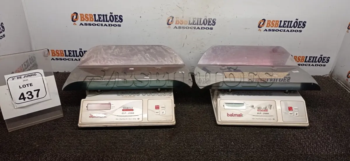 LOTE 437 - 02 BALANÇAS PEDIÁTRICAS MODELO ELP-25BB MARCA BALAMAX. (NO ESTADO) ATENÇÃO! FAZER A VISITAÇÃO ANTES DE ARREMATAR, NÃO SABEMOS SE FUNCIONA, LEILÃO NÃO TEM GARANTIA E NEM DEVOLUÇÃO, SUJEITO A POSSÍVEIS AVARIAS VISÍVEIS/OCULTAS E/OU AUSÊNCIA DE COMPONENTES.