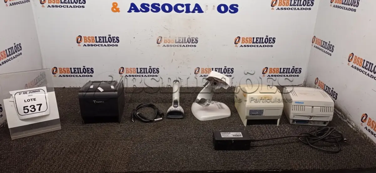 LOTE 537 - 03 IMPRESSORAS DE CUPOM E 01 LEITORA DE CÓDIGO DE BARRAS DE MARCAS E MODELOS DIVERSOS. (NO ESTADO) ATENÇÃO! FAZER A VISITAÇÃO ANTES DE ARREMATAR, NÃO SABEMOS SE FUNCIONA, LEILÃO NÃO TEM GARANTIA E NEM DEVOLUÇÃO, SUJEITO A POSSÍVEIS AVARIAS VISÍVEIS/OCULTAS E/OU AUSÊNCIA DE COMPONENTES.