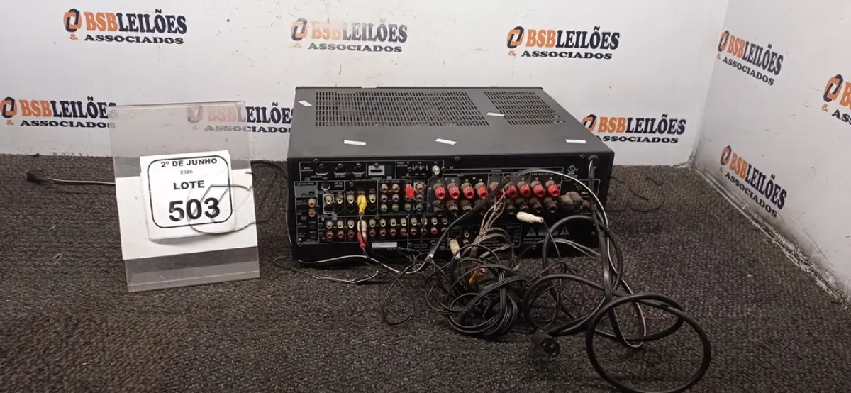 LOTE 503 - 01 MULTI-ZONE MARCA DENON. (NO ESTADO) ATENÇÃO! FAZER A VISITAÇÃO ANTES DE ARREMATAR, NÃO SABEMOS SE FUNCIONA, LEILÃO NÃO TEM GARANTIA E NEM DEVOLUÇÃO, SUJEITO A POSSÍVEIS AVARIAS VISÍVEIS/OCULTAS E/OU AUSÊNCIA DE COMPONENTES.