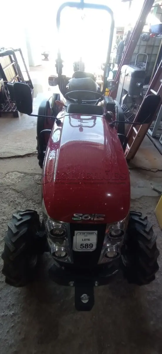 LOTE 589 - 01 TRATOR AGRÍCOLA YAMMAR SOLIS 28 A DIESEL 4X4 3 CILINDROS 26 CV CHASSI JMKSJ1207139G36. (NO ESTADO) ATENÇÃO! FAZER A VISITAÇÃO ANTES DE ARREMATAR, NÃO SABEMOS SE FUNCIONA, LEILÃO NÃO TEM GARANTIA E NEM DEVOLUÇÃO, SUJEITO A POSSÍVEIS AVARIAS VISÍVEIS/OCULTAS E/OU AUSÊNCIA DE COMPONENTES.