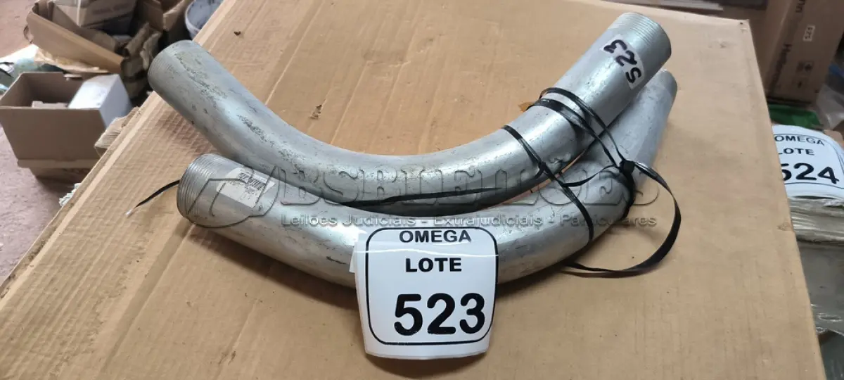 LOTE 523 - 02 CURVAS LONGA PARA ELETRODUTO 2". (NO ESTADO EM QUE SE ENCONTRA. SUJEITO A AVARIAS OCULTAS/VISÍVEIS.)
