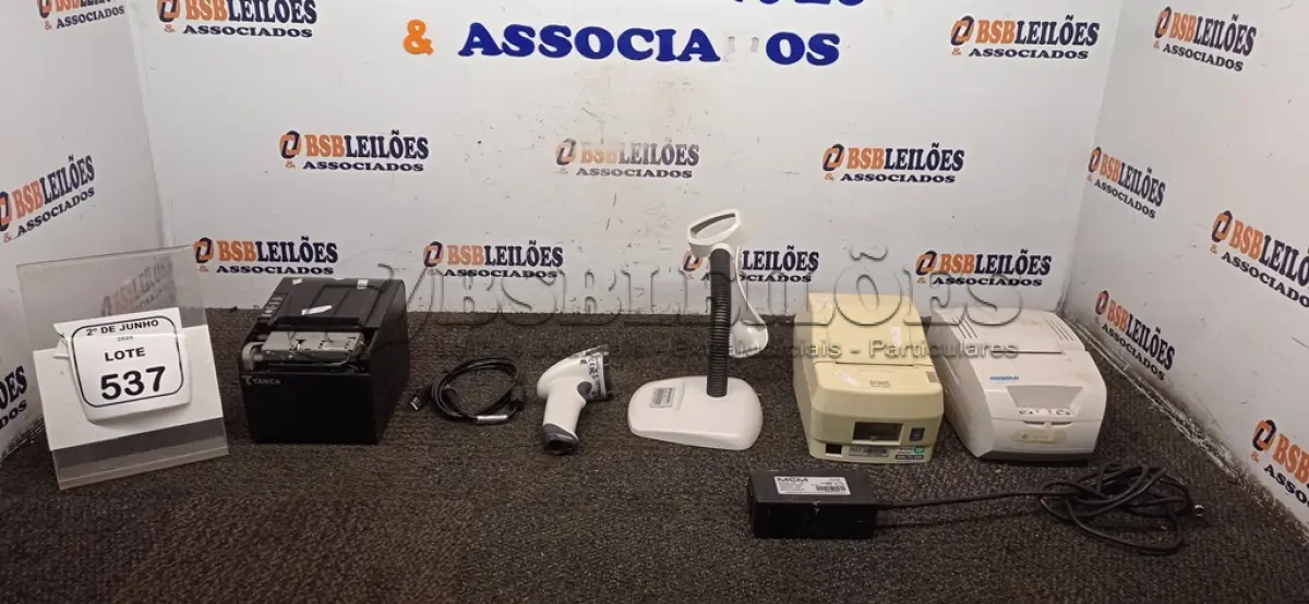 LOTE 537 - 03 IMPRESSORAS DE CUPOM E 01 LEITORA DE CÓDIGO DE BARRAS DE MARCAS E MODELOS DIVERSOS. (NO ESTADO) ATENÇÃO! FAZER A VISITAÇÃO ANTES DE ARREMATAR, NÃO SABEMOS SE FUNCIONA, LEILÃO NÃO TEM GARANTIA E NEM DEVOLUÇÃO, SUJEITO A POSSÍVEIS AVARIAS VISÍVEIS/OCULTAS E/OU AUSÊNCIA DE COMPONENTES.