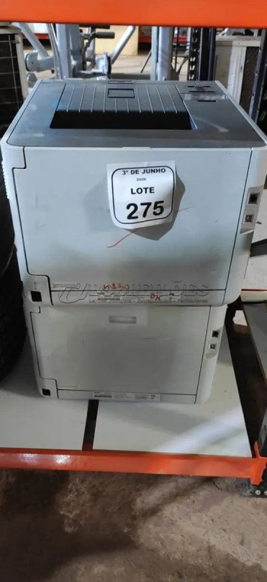 LOTE 275 - 02 IMPRESSORAS MODELO HL-41MARCA BROTHER. (NO ESTADO) ATENÇÃO! FAZER A VISITAÇÃO ANTES DE ARREMATAR, NÃO SABEMOS SE FUNCIONA, LEILÃO NÃO TEM GARANTIA E NEM DEVOLUÇÃO, SUJEITO A POSSÍVEIS AVARIAS VISÍVEIS/OCULTAS E/OU AUSÊNCIA DE COMPONENTES.