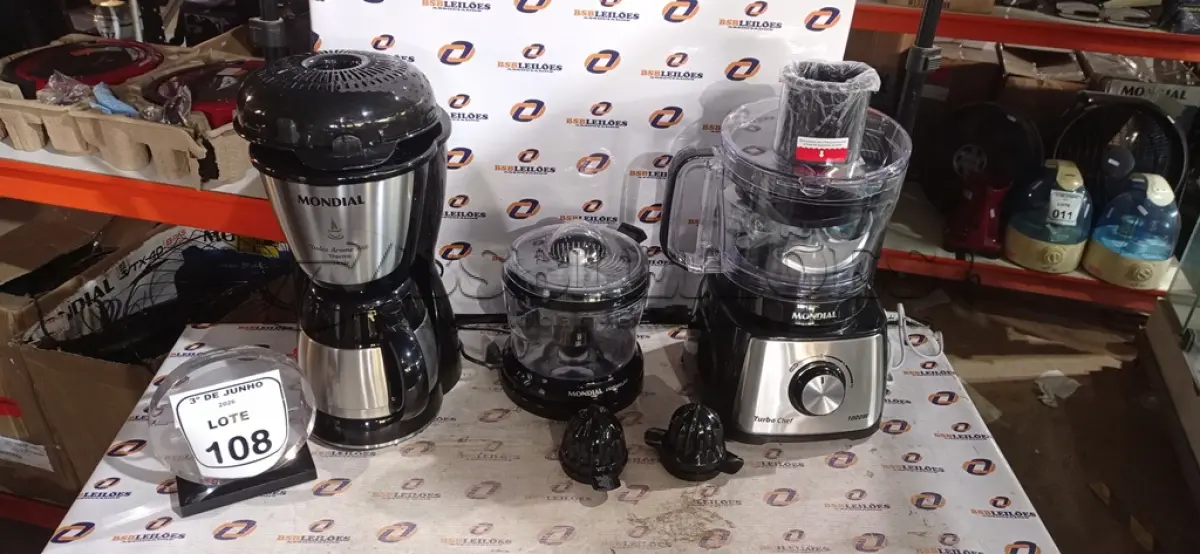 LOTE 108 - 01 AIR FRYER/FORNO 12L 220V MARCA MONDIAL. (NO ESTADO) ATENÇÃO! FAZER A VISITAÇÃO ANTES DE ARREMATAR, NÃO SABEMOS SE FUNCIONA, LEILÃO NÃO TEM GARANTIA E NEM DEVOLUÇÃO, SUJEITO A POSSÍVEIS AVARIAS VISÍVEIS/OCULTAS E/OU AUSÊNCIA DE COMPONENTES.