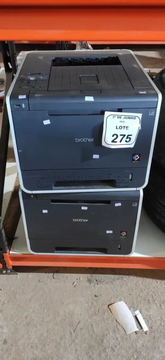 LOTE 275 - 02 IMPRESSORAS MODELO HL-41MARCA BROTHER. (NO ESTADO) ATENÇÃO! FAZER A VISITAÇÃO ANTES DE ARREMATAR, NÃO SABEMOS SE FUNCIONA, LEILÃO NÃO TEM GARANTIA E NEM DEVOLUÇÃO, SUJEITO A POSSÍVEIS AVARIAS VISÍVEIS/OCULTAS E/OU AUSÊNCIA DE COMPONENTES.
