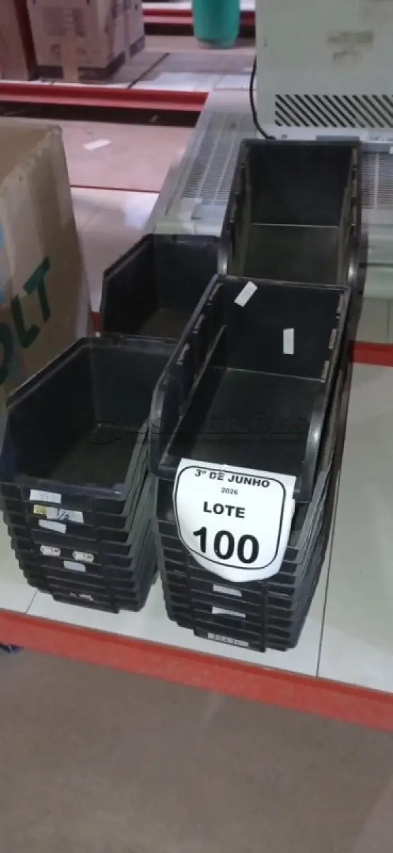 LOTE 100 - 01 LOTE COM GRANDE QUANTIDADE DE CAIXAS DE PLÁSTICO ORGANIZADORAS DE PARAFUSOS. (NO ESTADO) ATENÇÃO! FAZER A VISITAÇÃO ANTES DE ARREMATAR, NÃO SABEMOS SE FUNCIONA, LEILÃO NÃO TEM GARANTIA E NEM DEVOLUÇÃO, SUJEITO A POSSÍVEIS AVARIAS VISÍVEIS/OCULTAS E/OU AUSÊNCIA DE COMPONENTES.