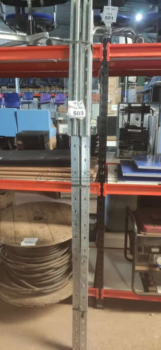 LOTE 503 - 02 BRAÇOS DE CHAPA ZINCADA ARTICULADO. (NO ESTADO) ATENÇÃO! FAZER A VISITAÇÃO ANTES DE ARREMATAR, NÃO SABEMOS SE FUNCIONA, LEILÃO NÃO TEM GARANTIA E NEM DEVOLUÇÃO, SUJEITO A POSSÍVEIS AVARIAS VISÍVEIS/OCULTAS E/OU AUSÊNCIA DE COMPONENTES.