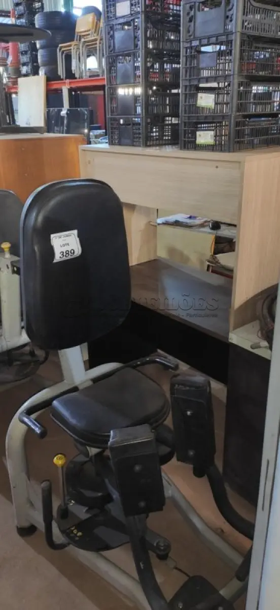 LOTE 389 - 01 MÁQUINA ADUTORA E ABDUTORA. (NO ESTADO) ATENÇÃO! FAZER A VISITAÇÃO ANTES DE ARREMATAR, NÃO SABEMOS SE FUNCIONA, LEILÃO NÃO TEM GARANTIA E NEM DEVOLUÇÃO, SUJEITO A POSSÍVEIS AVARIAS VISÍVEIS/OCULTAS E/OU AUSÊNCIA DE COMPONENTES.