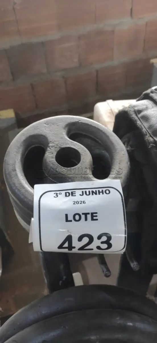 LOTE 423 - 04 ANILHAS DE 2KG. (NO ESTADO) ATENÇÃO! FAZER A VISITAÇÃO ANTES DE ARREMATAR, NÃO SABEMOS SE FUNCIONA, LEILÃO NÃO TEM GARANTIA E NEM DEVOLUÇÃO, SUJEITO A POSSÍVEIS AVARIAS VISÍVEIS/OCULTAS E/OU AUSÊNCIA DE COMPONENTES.