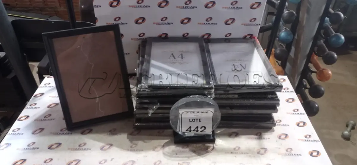 LOTE 442 - 22 MOLDURAS PARA QUADRO TAMANHO 21CM X 29,7CM. (NO ESTADO) ATENÇÃO! FAZER A VISITAÇÃO ANTES DE ARREMATAR, NÃO SABEMOS SE FUNCIONA, LEILÃO NÃO TEM GARANTIA E NEM DEVOLUÇÃO, SUJEITO A POSSÍVEIS AVARIAS VISÍVEIS/OCULTAS E/OU AUSÊNCIA DE COMPONENTES.