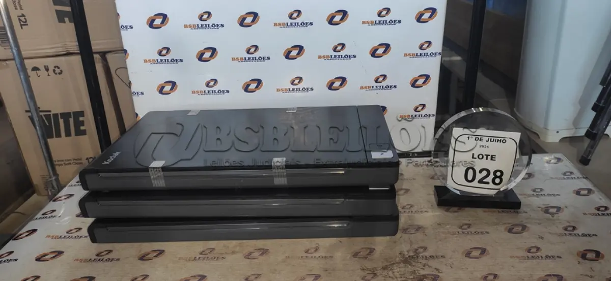 LOTE 028 - 03 SCANNERS DE MESA MARCA KODAK. (NO ESTADO) ATENÇÃO! FAZER A VISITAÇÃO ANTES DE ARREMATAR, NÃO SABEMOS SE FUNCIONA, LEILÃO NÃO TEM GARANTIA E NEM DEVOLUÇÃO, SUJEITO A POSSÍVEIS AVARIAS VISÍVEIS/OCULTAS E/OU AUSÊNCIA DE COMPONENTES.