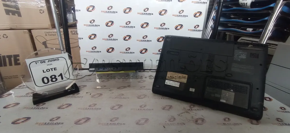 LOTE 081 - 01 MINI PC MARCA DATEN E 01 NOTEBOOK MARCA HP PARA RETIRADA DE PEÇAS. (NO ESTADO) ATENÇÃO! FAZER A VISITAÇÃO ANTES DE ARREMATAR, NÃO SABEMOS SE FUNCIONA, LEILÃO NÃO TEM GARANTIA E NEM DEVOLUÇÃO, SUJEITO A POSSÍVEIS AVARIAS VISÍVEIS/OCULTAS E/OU AUSÊNCIA DE COMPONENTES.