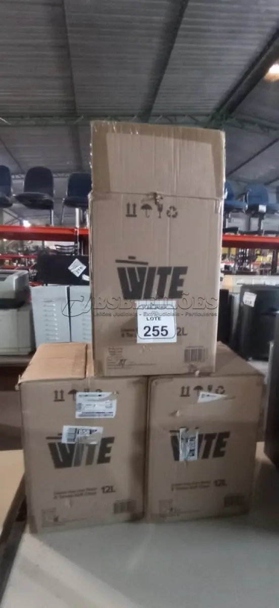 LOTE 255 - 03 LIXEIRAS EM INOX COM PEDAL SEM TAMPA. (NO ESTADO) ATENÇÃO! FAZER A VISITAÇÃO ANTES DE ARREMATAR, NÃO SABEMOS SE FUNCIONA, LEILÃO NÃO TEM GARANTIA E NEM DEVOLUÇÃO, SUJEITO A POSSÍVEIS AVARIAS VISÍVEIS/OCULTAS E/OU AUSÊNCIA DE COMPONENTES.