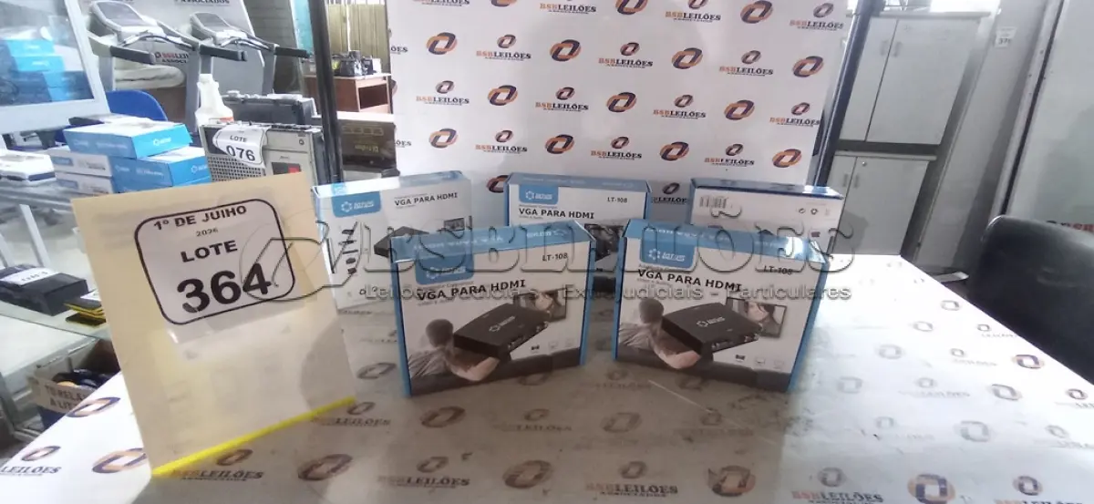 LOTE 364 - 05 ADAPTADORES CONVERSOR VGA PARA HDMI MARCA LOTUS. (NO ESTADO) ATENÇÃO! FAZER A VISITAÇÃO ANTES DE ARREMATAR, NÃO SABEMOS SE FUNCIONA, LEILÃO NÃO TEM GARANTIA E NEM DEVOLUÇÃO, SUJEITO A POSSÍVEIS AVARIAS VISÍVEIS/OCULTAS E/OU AUSÊNCIA DE COMPONENTES.
