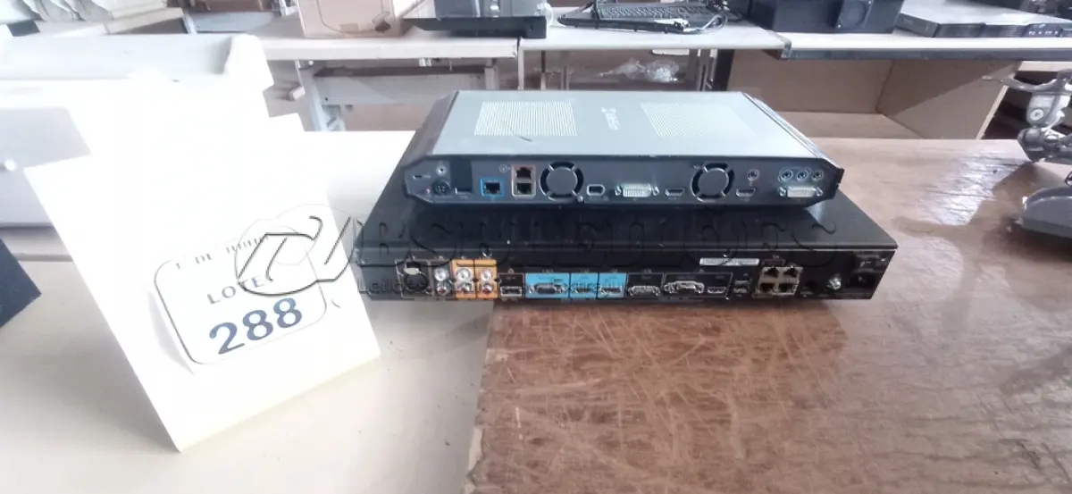 LOTE 288 - 02 APARELHOS DE VIDEOCONFERÊNCIA MARCA HUAWEI E LIFESIZE. (NO ESTADO) ATENÇÃO! FAZER A VISITAÇÃO ANTES DE ARREMATAR, NÃO SABEMOS SE FUNCIONA, LEILÃO NÃO TEM GARANTIA E NEM DEVOLUÇÃO, SUJEITO A POSSÍVEIS AVARIAS VISÍVEIS/OCULTAS E/OU AUSÊNCIA DE COMPONENTES.