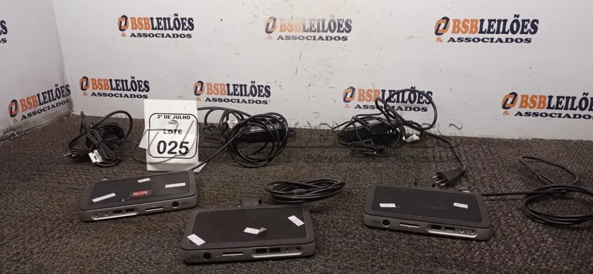 LOTE 025 - 03 MINICOMPUTADORES TERMINAIS MARCA WYSE. (NO ESTADO) ATENÇÃO! FAZER A VISITAÇÃO ANTES DE ARREMATAR, NÃO SABEMOS SE FUNCIONA, LEILÃO NÃO TEM GARANTIA E NEM DEVOLUÇÃO, SUJEITO A POSSÍVEIS AVARIAS VISÍVEIS/OCULTAS E/OU AUSÊNCIA DE COMPONENTES.