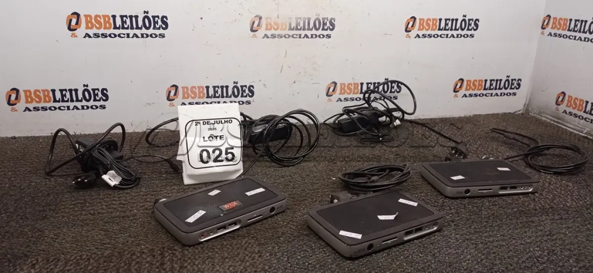 LOTE 025 - 03 MINICOMPUTADORES TERMINAIS MARCA WYSE. (NO ESTADO) ATENÇÃO! FAZER A VISITAÇÃO ANTES DE ARREMATAR, NÃO SABEMOS SE FUNCIONA, LEILÃO NÃO TEM GARANTIA E NEM DEVOLUÇÃO, SUJEITO A POSSÍVEIS AVARIAS VISÍVEIS/OCULTAS E/OU AUSÊNCIA DE COMPONENTES.