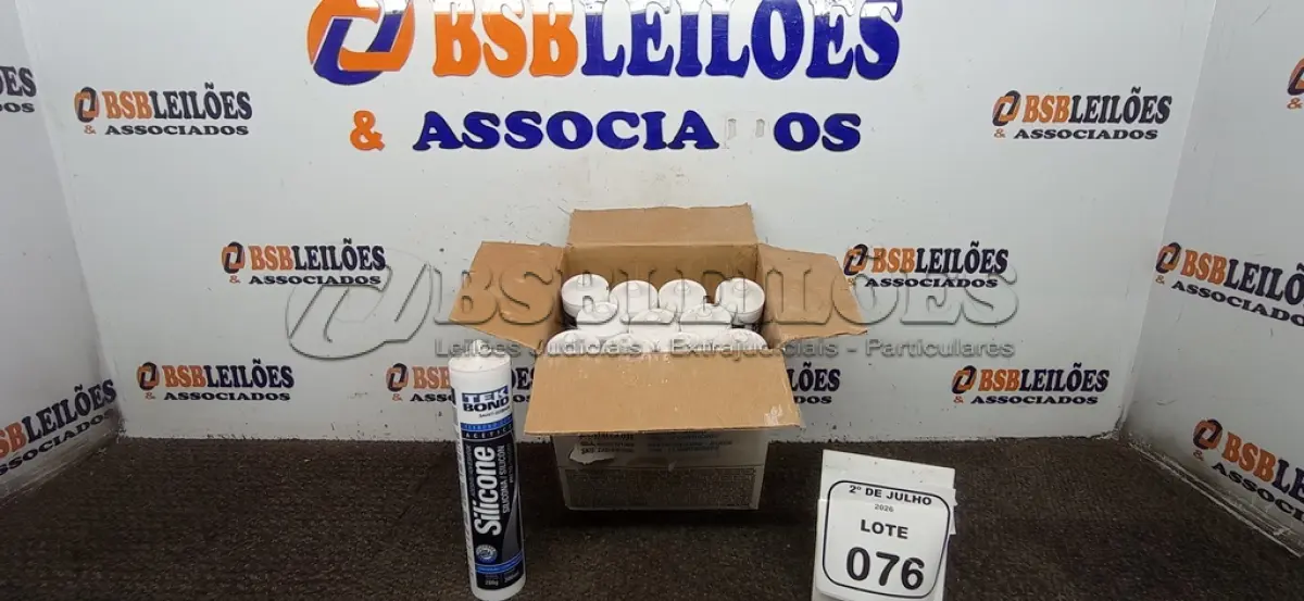 LOTE 076 - 12 BISNAGAS DE ADESIVO SILICONE PRETO 280G CADA MARCA TEK BOND. (NO ESTADO) ATENÇÃO! FAZER A VISITAÇÃO ANTES DE ARREMATAR, NÃO SABEMOS SE FUNCIONA, LEILÃO NÃO TEM GARANTIA E NEM DEVOLUÇÃO, SUJEITO A POSSÍVEIS AVARIAS VISÍVEIS/OCULTAS E/OU AUSÊNCIA DE COMPONENTES.