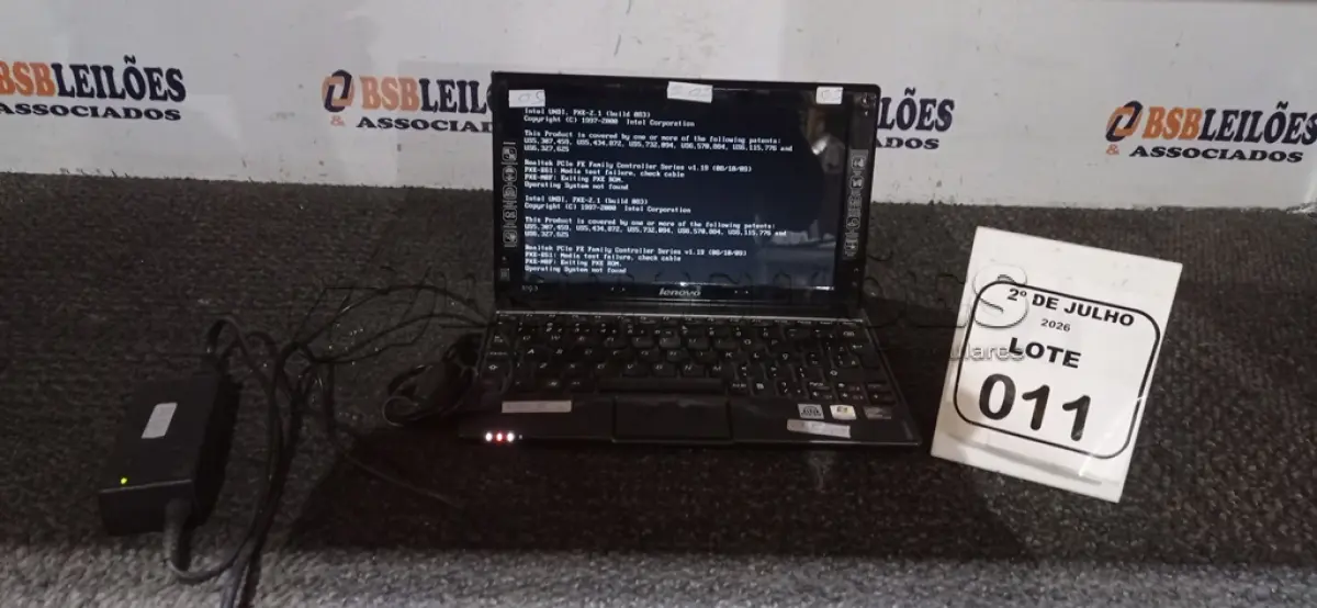 LOTE 011 - 01 NOTEBOOK MODELO IDEAPAD S10-3 MARCA LENOVO COM FONTE. (NO ESTADO) ATENÇÃO! FAZER A VISITAÇÃO ANTES DE ARREMATAR, NÃO SABEMOS SE FUNCIONA, LEILÃO NÃO TEM GARANTIA E NEM DEVOLUÇÃO, SUJEITO A POSSÍVEIS AVARIAS VISÍVEIS/OCULTAS E/OU AUSÊNCIA DE COMPONENTES.