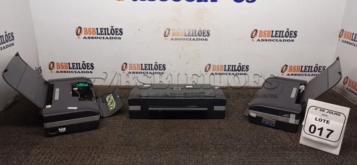 LOTE 017 - 03 IMPRESSORAS PORTÁTEIS DE MESA MODELO H470 MARCA HP. (NO ESTADO) ATENÇÃO! FAZER A VISITAÇÃO ANTES DE ARREMATAR, NÃO SABEMOS SE FUNCIONA, LEILÃO NÃO TEM GARANTIA E NEM DEVOLUÇÃO, SUJEITO A POSSÍVEIS AVARIAS VISÍVEIS/OCULTAS E/OU AUSÊNCIA DE COMPONENTES.