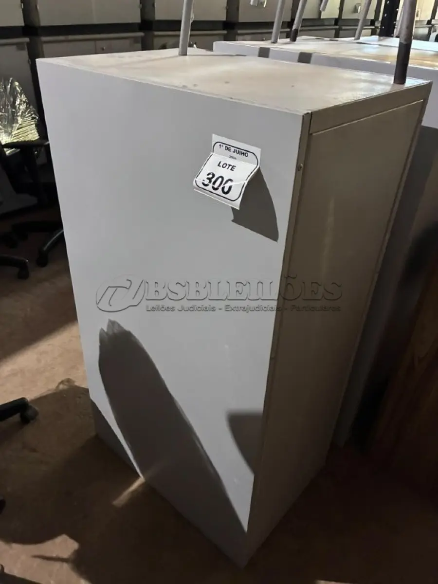 LOTE 300 - 01 ARQUIVO DE AÇO 04 GAVETAS. (NO ESTADO) ATENÇÃO! FAZER A VISITAÇÃO ANTES DE ARREMATAR, NÃO SABEMOS SE FUNCIONA, LEILÃO NÃO TEM GARANTIA E NEM DEVOLUÇÃO, SUJEITO A POSSÍVEIS AVARIAS VISÍVEIS/OCULTAS E/OU AUSÊNCIA DE COMPONENTES.